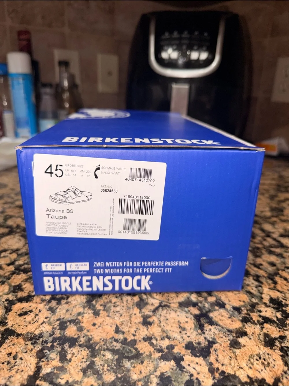 Birkenstock Men's Two-Strap Suede Sandal in Light Brown BRAND NEW